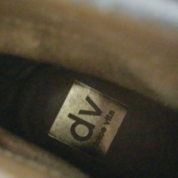 Taupe  suede women 9 1/2 wedge heel booties.By Doloe Vita. - Picture 7 of 7